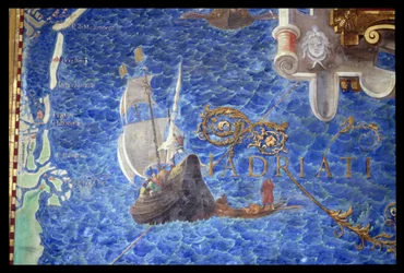 Eine Galeone in der Adria, Detail aus der 